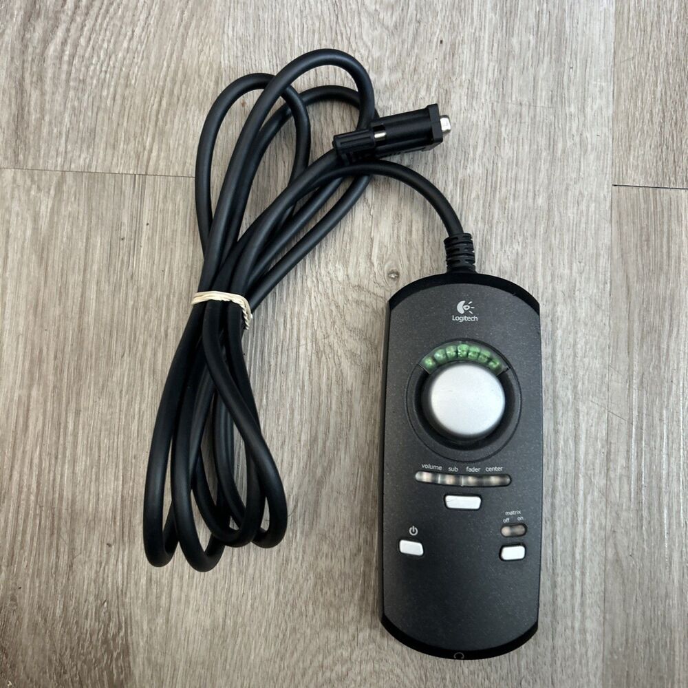 Logitech Z-5300 Volume Control Pod THX 5.1 Wired Speaker Remote Unit Only Works